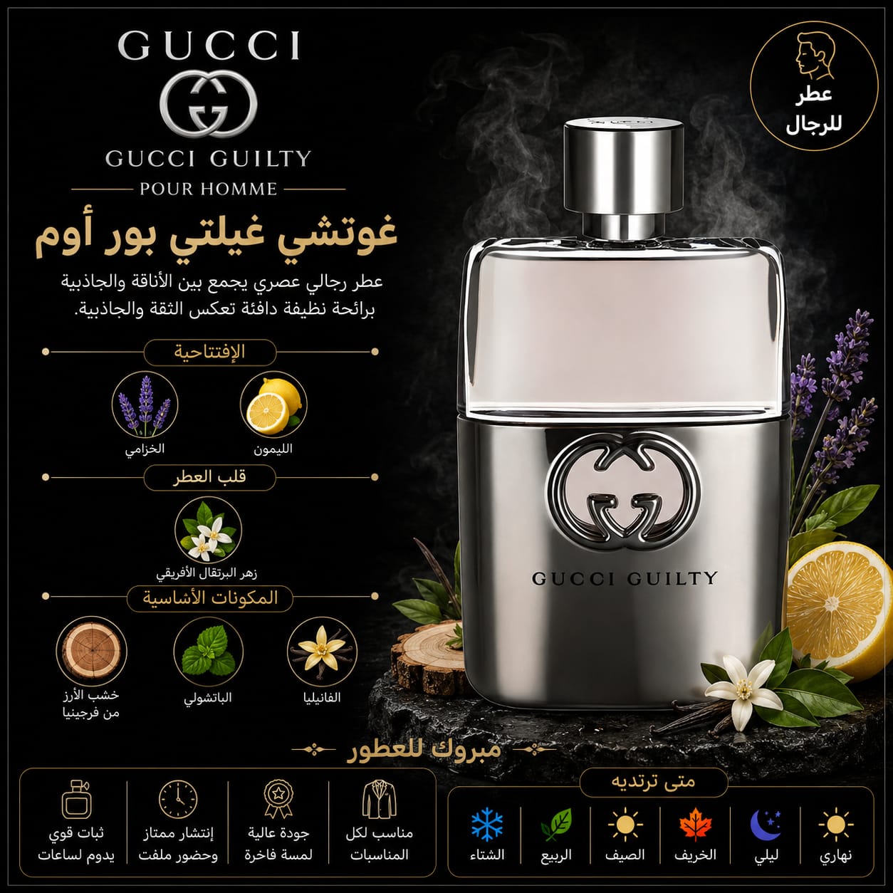 عبوة غوتشي غيلتي بور أوم